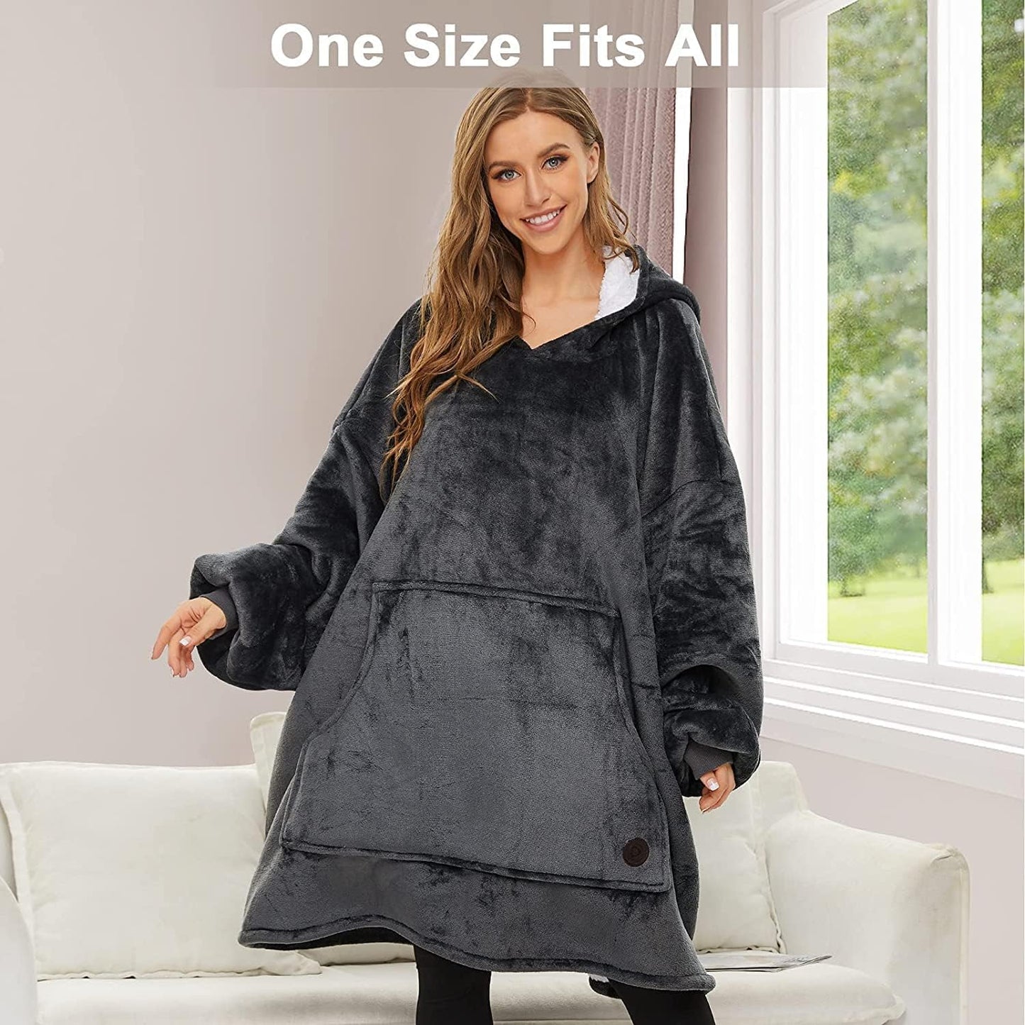 RedRoko Sherpa Hoodie Blanket